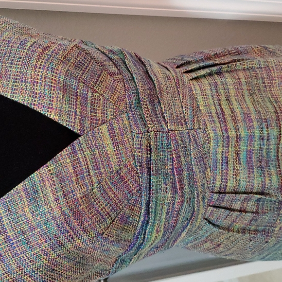 TRINA TURK multi color tweed sheath dress - Picture 4 of 7